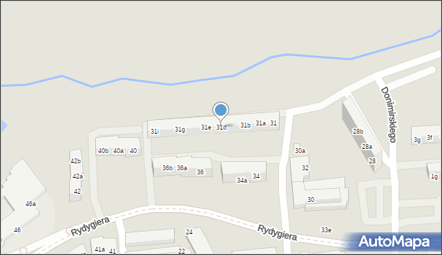 Toruń, Kasztanowa, 31d, mapa Torunia