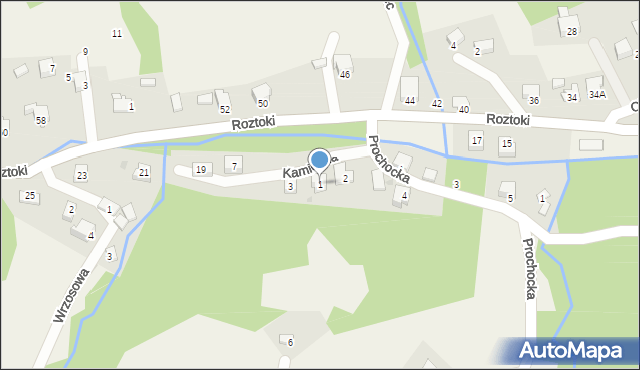 Tresna, Kamienna, 1, mapa Tresna