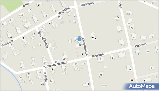 Trzebiatów, Kasprowicza Jana, 3a, mapa Trzebiatów