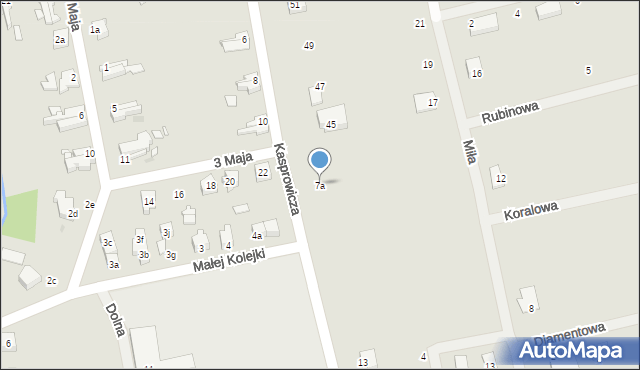 Trzebiatów, Kasprowicza Jana, 7a, mapa Trzebiatów