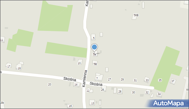 Trzebinia, Kamienna, 5a, mapa Trzebinia