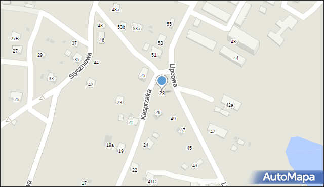 Trzebinia, Kasprzaka, 28, mapa Trzebinia