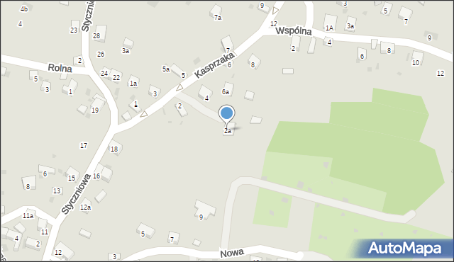 Trzebinia, Kasprzaka, 2a, mapa Trzebinia