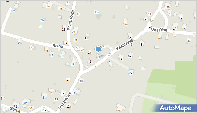 Trzebinia, Kasprzaka, 3, mapa Trzebinia