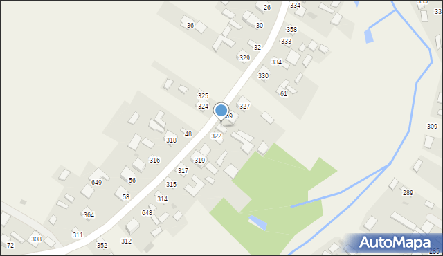 Trzebuska, Kąty Trzebuskie, 323, mapa Trzebuska