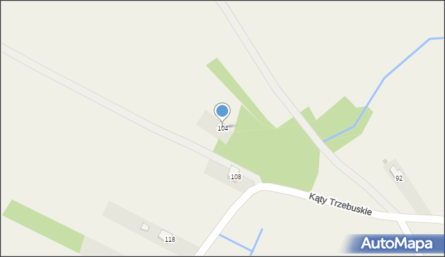 Trzebuska, Kąty Trzebuskie, 344, mapa Trzebuska