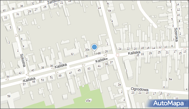 Turek, Kaliska, 28a, mapa Turka