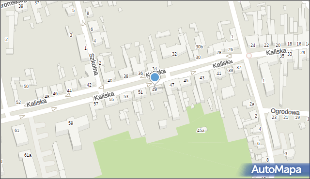 Turek, Kaliska, 49, mapa Turka