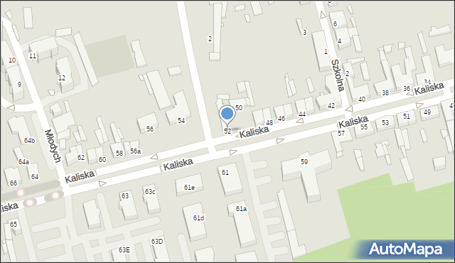 Turek, Kaliska, 52, mapa Turka