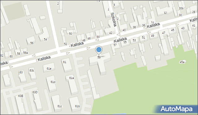 Turek, Kaliska, 59, mapa Turka