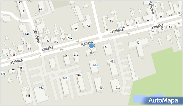 Turek, Kaliska, 61e, mapa Turka