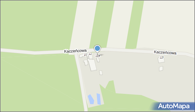 Tuszyn, Kaczeńcowa, 12a, mapa Tuszyn