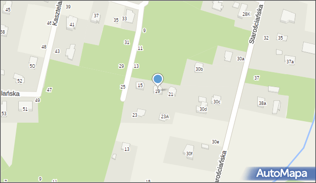 Tuszynek Majoracki, Kasztelańska, 19, mapa Tuszynek Majoracki