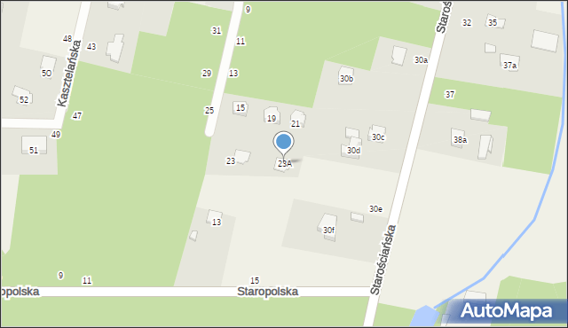 Tuszynek Majoracki, Kasztelańska, 23A, mapa Tuszynek Majoracki