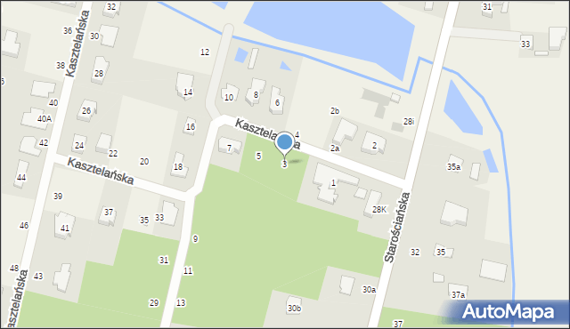 Tuszynek Majoracki, Kasztelańska, 3, mapa Tuszynek Majoracki