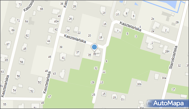 Tuszynek Majoracki, Kasztelańska, 33, mapa Tuszynek Majoracki