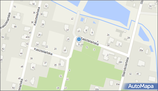 Tuszynek Majoracki, Kasztelańska, 7, mapa Tuszynek Majoracki