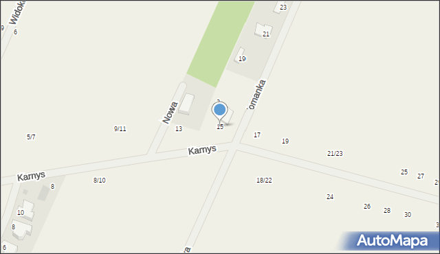 Twarda, Karnys, 15, mapa Twarda