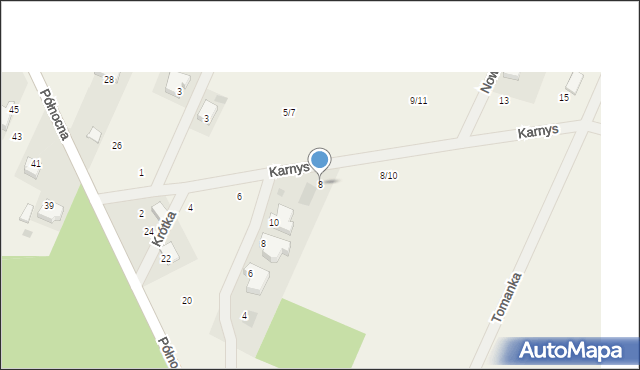 Twarda, Karnys, 8, mapa Twarda