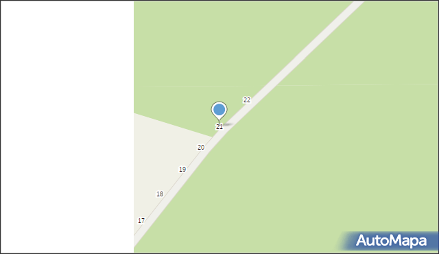 Twarda, Kąty, 21, mapa Twarda