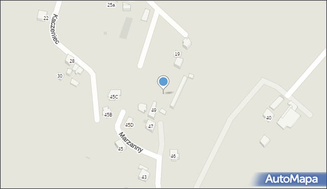 Tychy, Kaczeniec, 21, mapa Tych&oacute;w