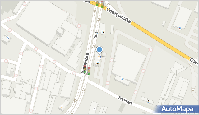 Tychy, Katowicka, 12, mapa Tychów