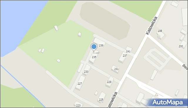 Tychy, Katowicka, 235A, mapa Tychów