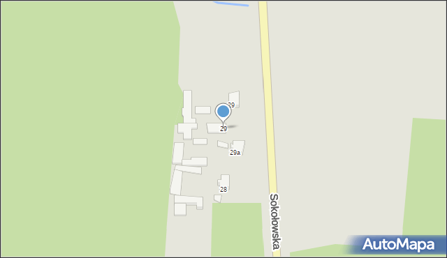 Tykocin, Kaczorowo, Kol., 29, mapa Tykocin