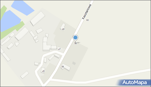 Ulkowy, Kasztanowa, 58, mapa Ulkowy