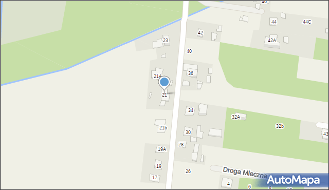 Ustanów, Kasztanów, 21, mapa Ustanów