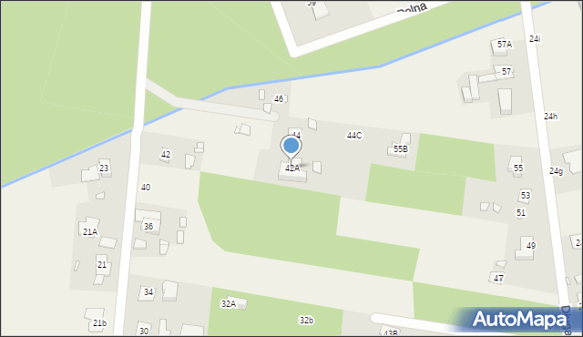 Ustanów, Kasztanów, 42A, mapa Ustanów