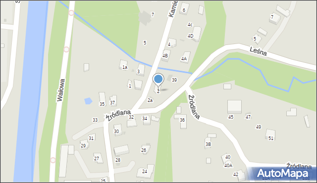 Ustroń, Kamieniec, 2, mapa Ustroń