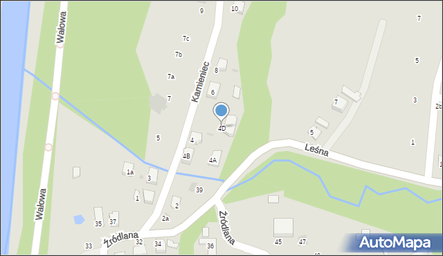 Ustroń, Kamieniec, 4D, mapa Ustroń