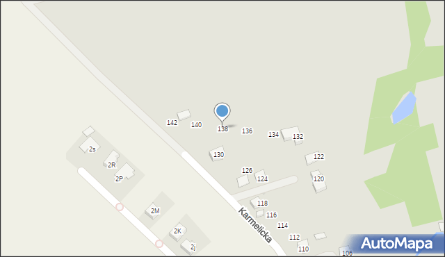 Wadowice, Karmelicka, 138, mapa Wadowice