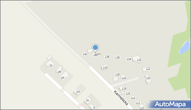 Wadowice, Karmelicka, 140, mapa Wadowice