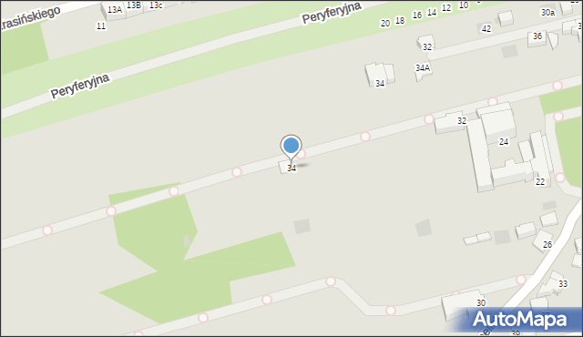 Wadowice, Karmelicka, 34, mapa Wadowice