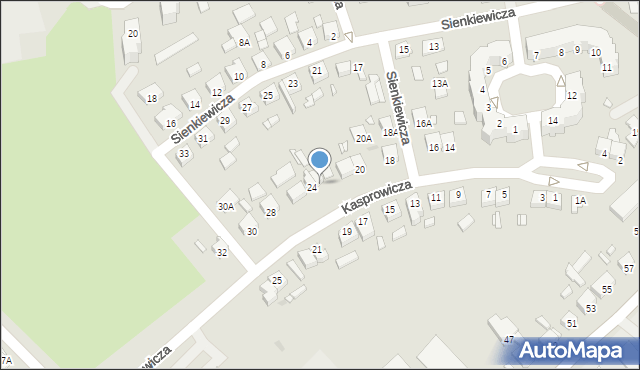 Wągrowiec, Kasprowicza Jana, 24A, mapa Wągrowiec