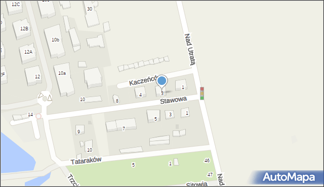 Walendów, Kaczeńców, 3, mapa Walendów