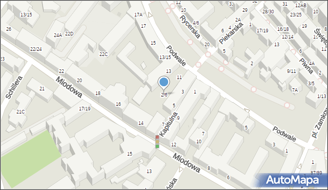 Warszawa, Kapitulna, 2/6, mapa Warszawy