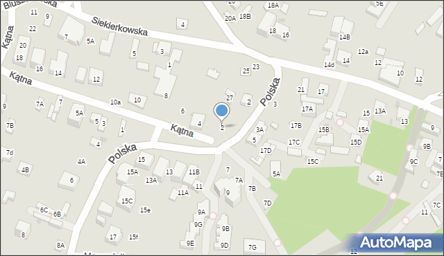 Warszawa, Kątna, 2, mapa Warszawy