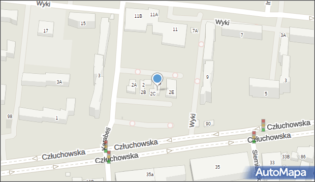 Warszawa, Karabeli, 2D, mapa Warszawy