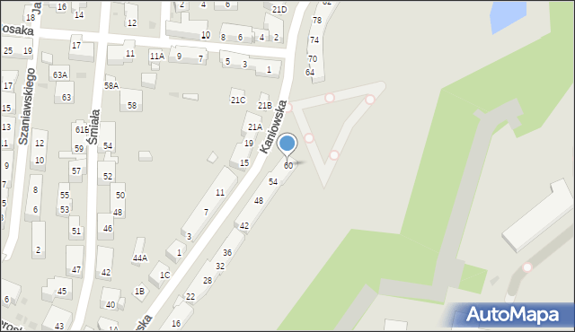 Warszawa, Kaniowska, 60, mapa Warszawy