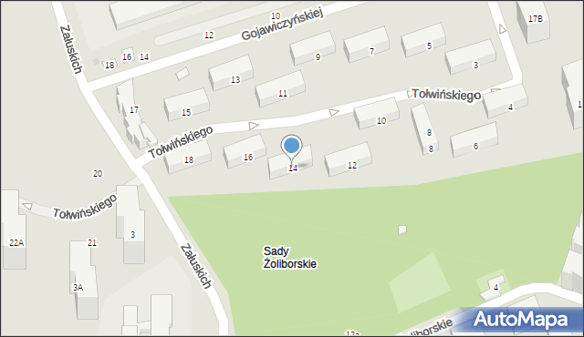 Warszawa, Kalenkiewicza-Kotwicza Macieja, ppłk., 14, mapa Warszawy