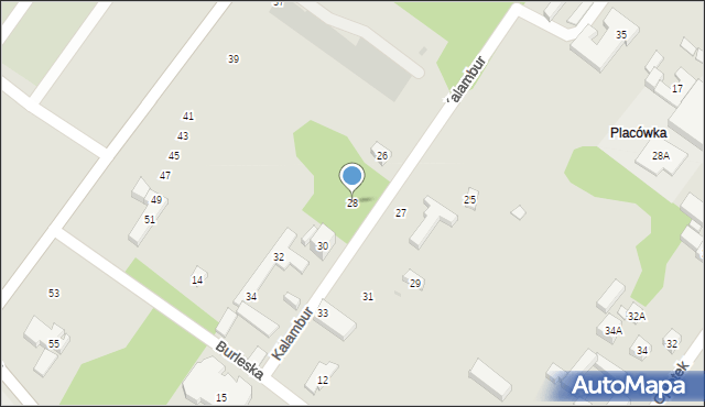 Warszawa, Kalambur, 28, mapa Warszawy