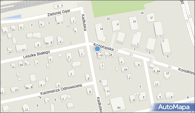 Warszawa, Kadłubka Wincentego, bp., 5a, mapa Warszawy