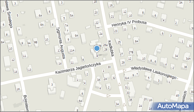 Warszawa, Kazimierza Jagiellończyka, 4, mapa Warszawy