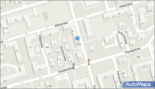 Warszawa, Kazimierzowska, 15, mapa Warszawy