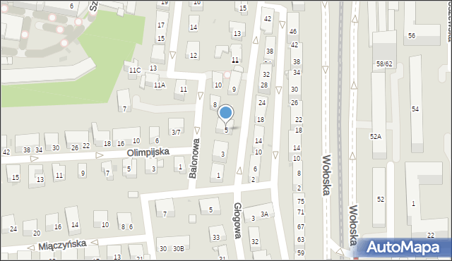 Warszawa, Karwińska, 5, mapa Warszawy