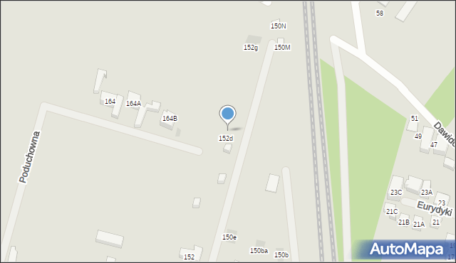 Warszawa, Karczunkowska, 152da, mapa Warszawy