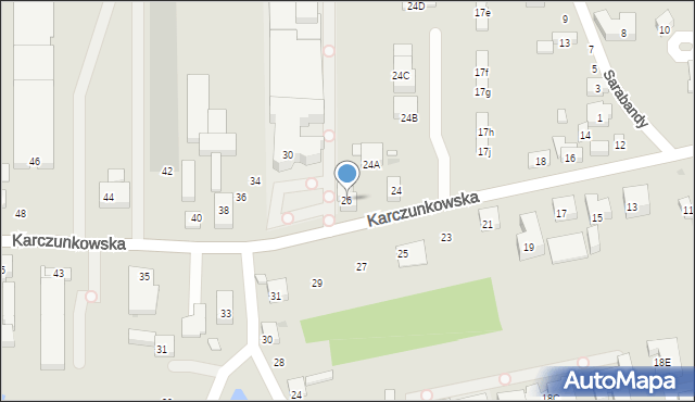 Warszawa, Karczunkowska, 26, mapa Warszawy